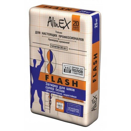 Цементная затирка для швов AlinEX «FLASH», 25 кг